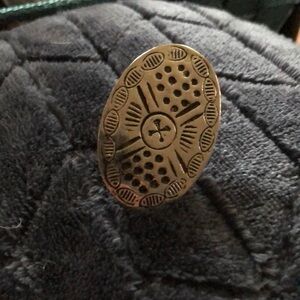 Dove Creek silver scarf slide/adjustable ring